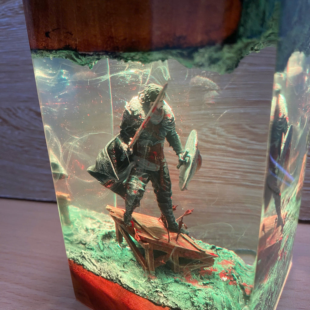 resin night light
