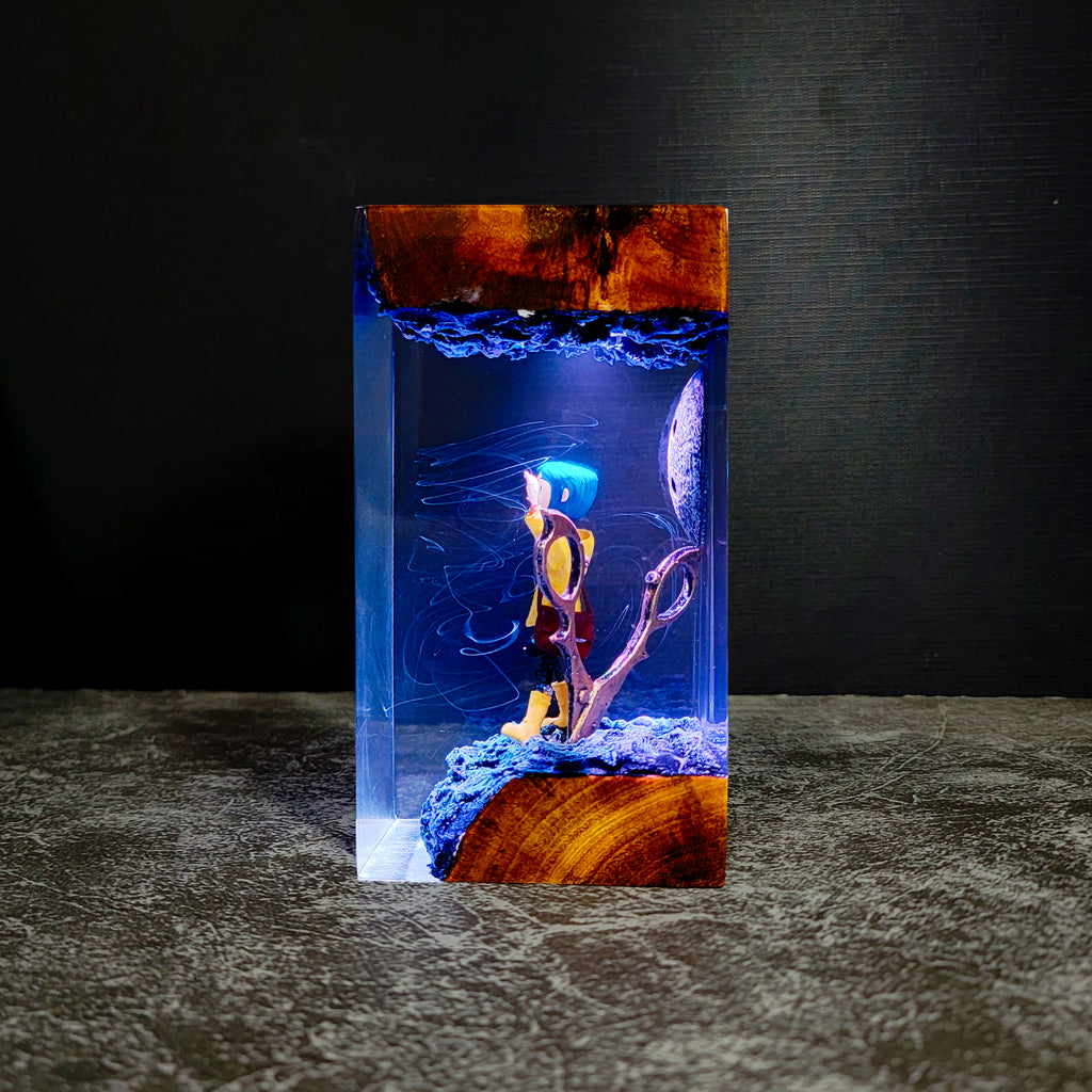 Coraline Resin Lamp - Handmade Seeing Stone Night Light