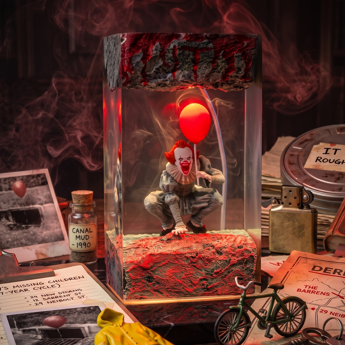 Pennywise, table lamp, resin lamp