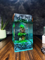 Yoda Resin Lamp | Star Wars Diorama & Decor | Handmade Gift