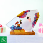 WALL-E & EVE Resin Lamp - Handmade Robot Plant Night Light